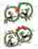 Chr245 Waterslide Decals Vintage Shabby Retro Christmas Wreath And Poodlles