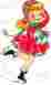 Chr250 Waterslide Decals Vintage Shabby Retro Christmas Girl Ice Skater