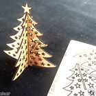 Christmas Tree Wooden Business Cards Natural Custom Holiday Wood Pack