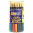 Ckc5168 Chenille Kraft 5168 Plastic Handle Colossal Round Brushes Assorted Colors 30 B 641438079291