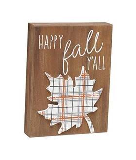 Collins 840368171185 Inch Happy Fall Yftall Sign - Decorative Wooden Box For Autumn Home