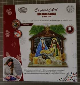 Ca-sckt20 Craft Buddy Crystal Art Inch Diamond Painting - 3d Buildable Scene Kit Nativity