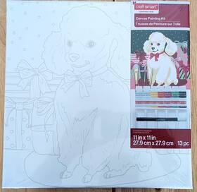 Craftsmart 198973496057 Canvas Painting Kit-christmas Finished Size 11 X In-new