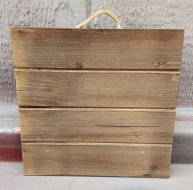 Wod-0989 Creative Hobbies 10x10 Inch Unfinished Wood Hanging Plaque Pallet Sign Decorative Lot X5