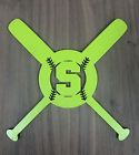 Cutout Unfinished Softball Wood Baseball Laser Door Initial 15.7x15.8 Hanger