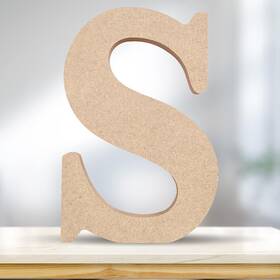 Cuxfls 739804789414 4 Inch 3d Wooden Letters Natural Wood Alphabet Capital Letters- 02s