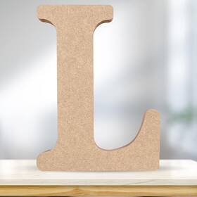 Cuxfls 751501884568 4 Inch 3d Wooden Letters Natural Wood Alphabet Capital Letters- 02l