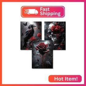 Dd018 Dazzledots Diamond Art Kits For Adults 3-pack Halloween Painting F