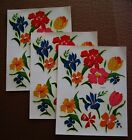 Decals.3 Meyercord Sheets Daffodils Poppies Tulips