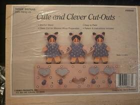 008667 Demis Vintage Products Three Sisters Mini Hang-up Die-cut Wood Craft Kit #008667