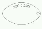 25clear Dia.x1 18 Hole 3 Football Keychain