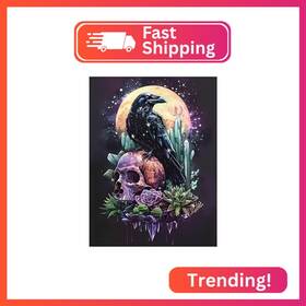 Dt-dp-wy001 Diliart Crow Diamond Painting Kit For Adults - Colored Art Adult