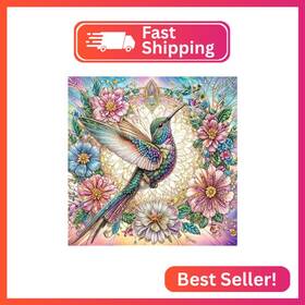 Wx10373-a Domrom Hummingbird Diamond Painting Kits For Adults Birds Art