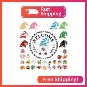 Doublefill Mee-doublefill-373 33 Pcs Magnetic Diamond Art Set Interchangeable Diy Gnome Pai
