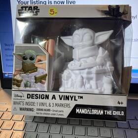Dusney Star Wats 029116128491 War -mandalorian Design A Vinyl -grogu-includes 3 Markers. Nwt