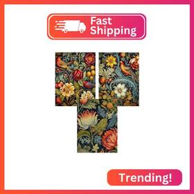 Dp01516-0 Eibeili Diamond Art Kits For Adults - 3 Pack Vintage Flowers 5d Painting