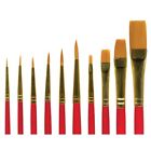 00018376015719 F-01571 Dynasty Gold Nylon Hobby Brush Set