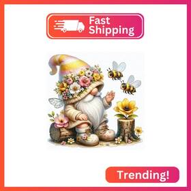 Fh-d089 Fhbubpup Gnome Diamond Painting Kits For Adults Bee Art B