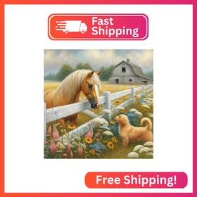Fh-d107 Fhbubpup Diamond Painting Kits For Adults Farm Animal Art
