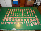 Figurines Shell Natural Mixed 92 Pcs. Lot Christmas Boys Pecan - Gingerbread