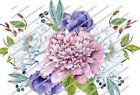 Fl443 Shabby Floral Flower Decals Emmaleen S Vintiques Soft Watercolor Swag Bouquet Waterslide
