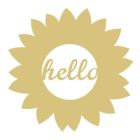 Flowerframe-hello-1 Diverse Llc Flower Frame Hello Style Unfinished Wood Shape Cut