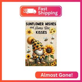 G7594-us Fotasmua Gnome Diamond Painting Kits For Adults Sunflower Bee Art