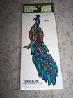 G-14 Decoral Vintage Instant Stained Glass Decorcal Decal Peacock