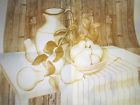 G6044 Tri Chem Cameo Still Life Picture Paint Fruit Pears Jug