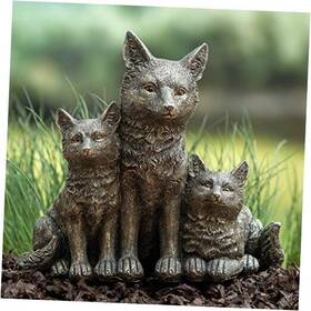 78492 Gardens Alive Fox Family Statue - Add Charm With These Cuties To Your Garden