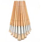 Generic Set Of 12 Artist Paint Brushe Oil Acrylic Painting Craft Round Tip Hobbyist New 604316592145