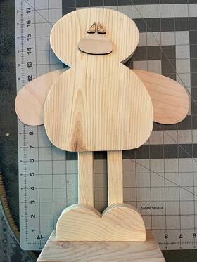Xj-8472-plm-593 Handmade Unpainted Wooden Bee Craft Kit Ready To Paint New