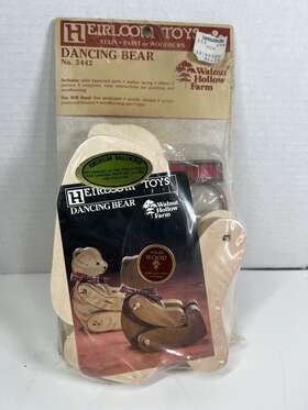 5442 Hierloom Toys Heirloom Toy Dancing Bear-walnut Hollow Farm-wood Craft #5442