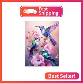 G5544 Hkejoi Hummingbird Diamond Art Kits For Adults Painting 5d
