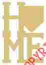 Home-1-homebase Diverse Woodworking Llc Home Style 1 Base Plate Unfinished Mdf Wood Cutout Usa Made Decor
