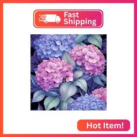 Ycl305 Hsenjt Hydrangea Diamond Painting Kits For Adults Flowers Diy 5d Art Kit