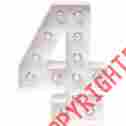 Hsmar-2024 American Crafts Heidi Swapp Marquee Love Letters Numbers Shapes 8.5 4 718813120241