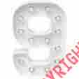 Hsmar-2029 American Crafts Heidi Swapp Marquee Love Letters Numbers Shapes 8.5 9 718813120296