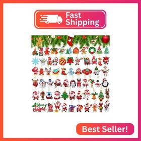 Eg-hungdao-366 Hungdao 64 Pcs Diamond Art Christmas Ornaments Kits Painting Di