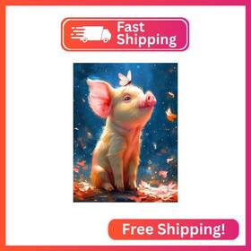 Gmzs-128 Ijbnhd Pig Diamond Art Kits For Adults- Painting Beginners