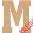 Jbb-813 Mpi M Baltic Birch Collegiate Font Letters Numbers 13.5 400100646748