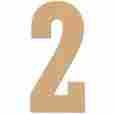 Jbb-828 Mpi Baltic Birch Collegiate Font Letters Numbers 13.5 Number 2 886946096921