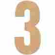 Jbb-829 Mpi Baltic Birch Collegiate Font Letters Numbers 13.5 Number 3 886946096976