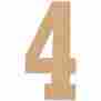Jbb-830 Mpi Baltic Birch Collegiate Font Letters Numbers 13.5 Number 4 886946147999