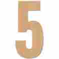 Jbb-831 Mpi Baltic Birch Collegiate Font Letters Numbers 13.5 Number 5 886946148057