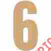 Jbb-832 Mpi Baltic Birch Collegiate Font Letters Numbers 13.5 Number 6 886946148125