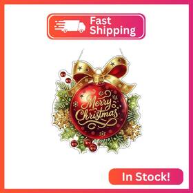 Gj0058 Jjfox Diy Diamond Art Painting Wreath Kits Special Shaped Rhinestone Hanging Ornament