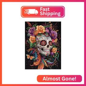 Sy-202 Joasura Skull Diamond Art Kits For Adults Diy Painting Round Full Drill