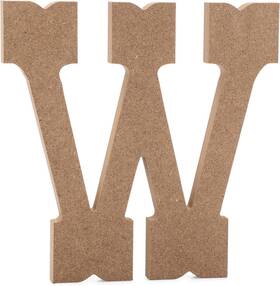Joepauls Crafts 853708008829 Western Wooden Letters - 6 Inch W Premium Unfinished Wood