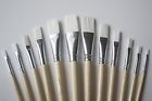 Jq66051 Jerry Art Pc White Synthetic Hair Flat Brush 731236584520